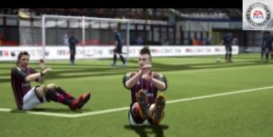 Fifa 14 esporte futebol jogo game tecnologia Gangnam Style Psy música quicada Kidiaba goleiro Mazembe Congo comemoração comemorações videogame