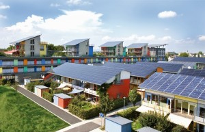 Casas com energia solar em bairro da Alemanha