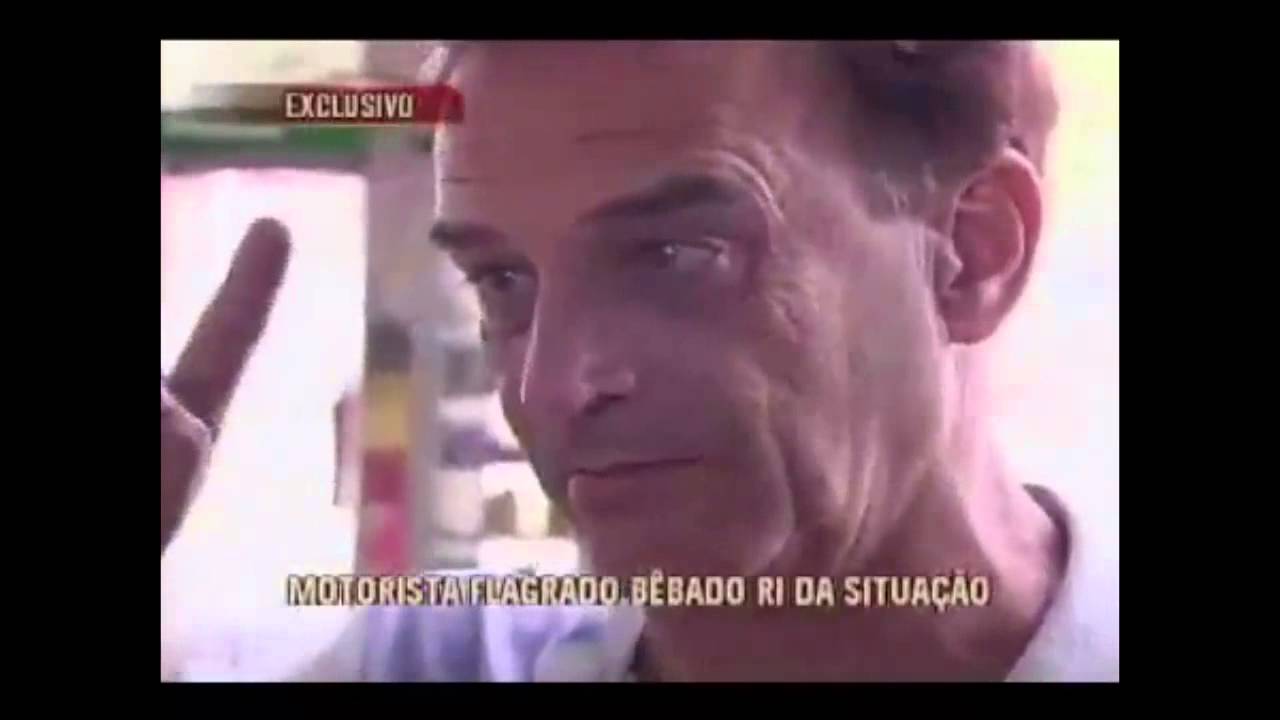 Bêbado que dirigia em zigue-zague dá entrevista ao SBT