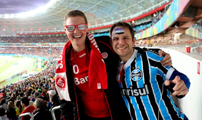 Jogo entre Internacional e Grêmio terá setor com torcida mista