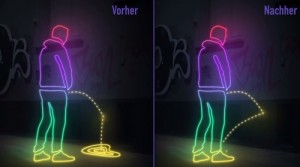 Moradores de Hamburgo se vingam de 'mijões' com tinta que repele urina